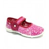Supportive amaranth shoes for a preschool girl 