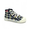 Checkered high top sneakers