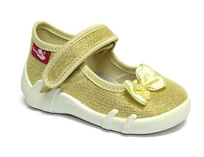 Gold glitter shoes for toddlers